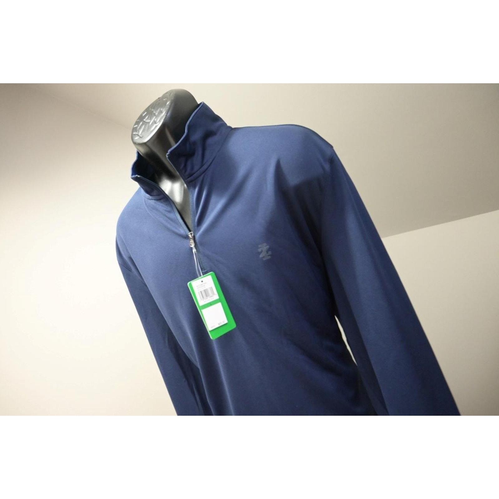 Izod 1/4 Zip Golf Jacket Wicking Performance Dark Blue Mens Size Large Nwt